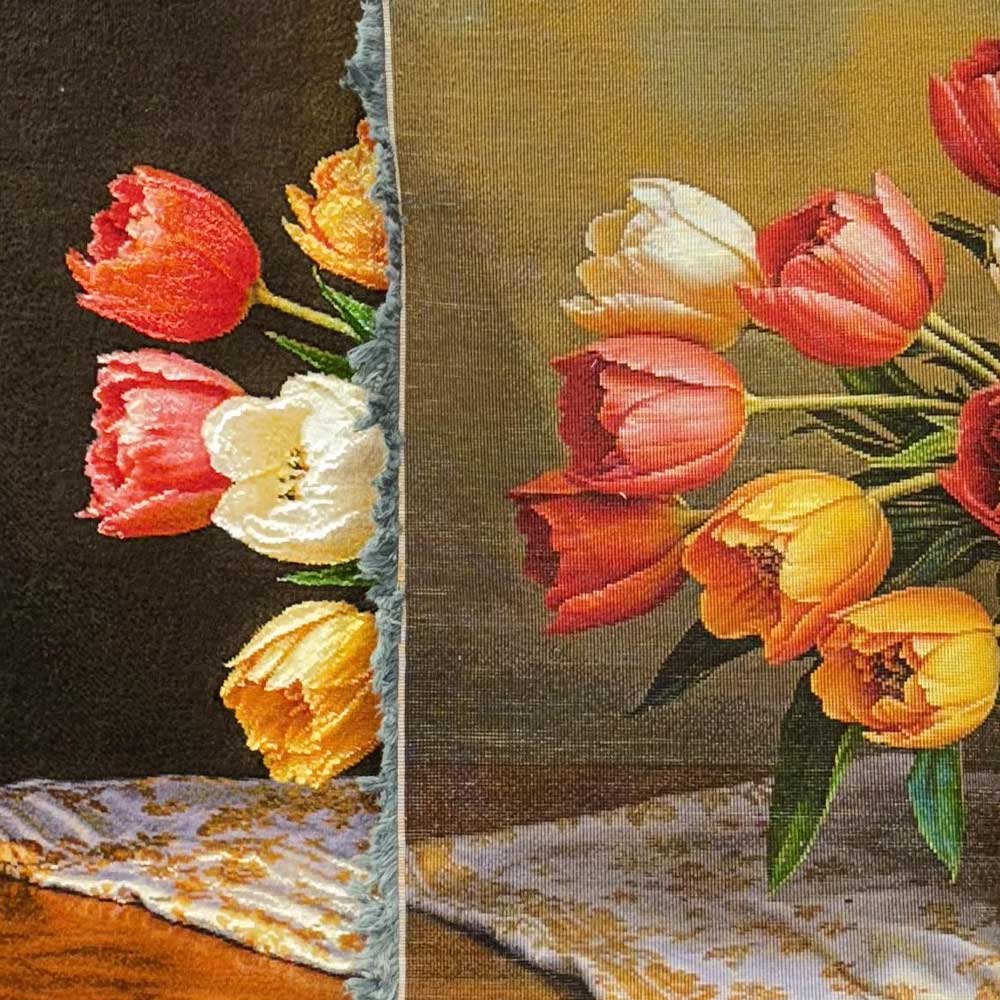 Handmade Tulip Flower Tapestry