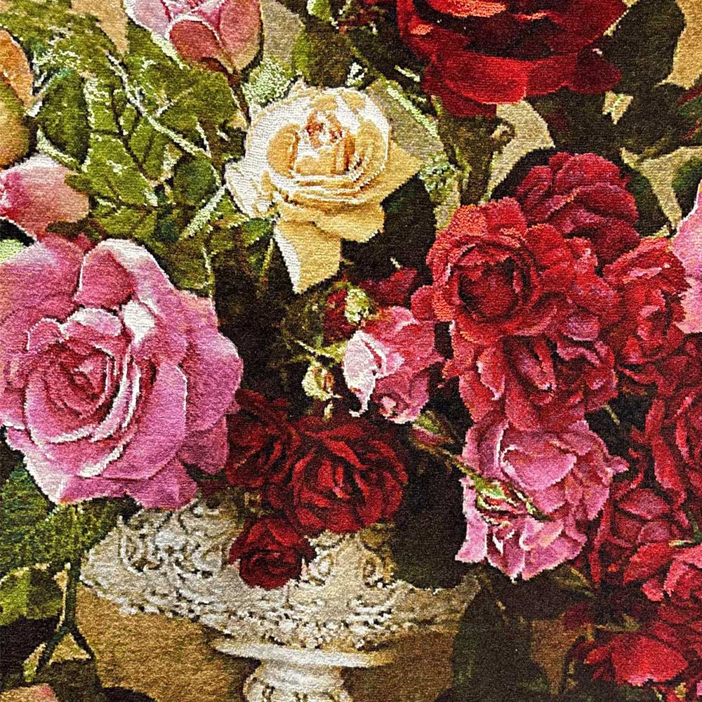 Handmade Stone Flower Tapestry