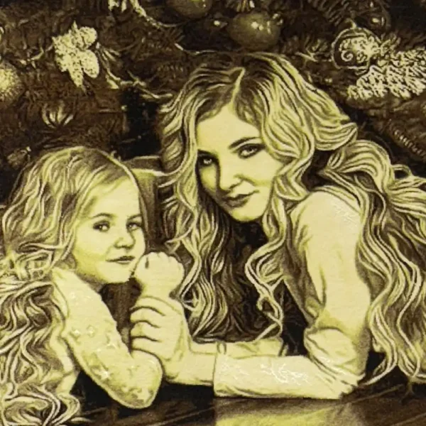 Handmade Mother’s Love Charcoal Carpet