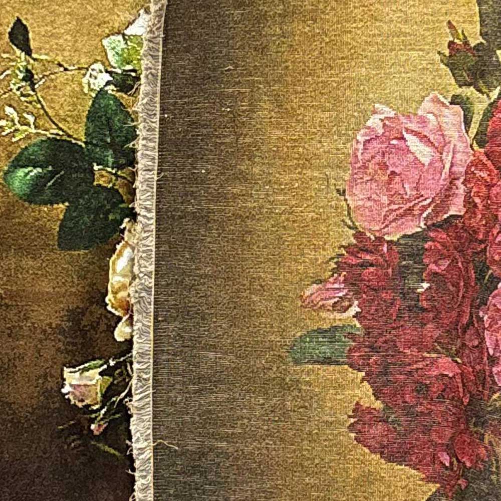 Handmade Stone Flower Tapestry Image 4